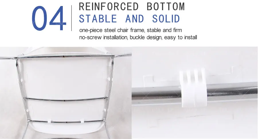 Concise Stacking Banquet Chair With Comfortable Back Large Seat Metal Frame Sled Dining Chair For Student Training And Leisure