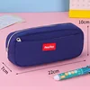Canvas pencil case navy blue