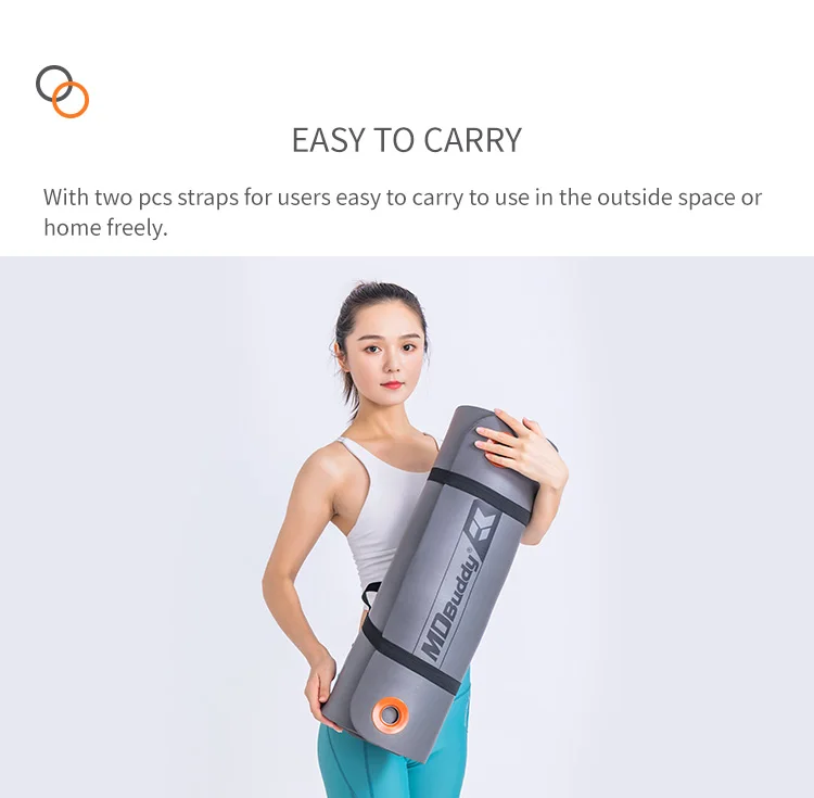 Mdbuddy Nbr Yoga Mat Factory Price Non Slip Single Color Nbr Yoga Mat