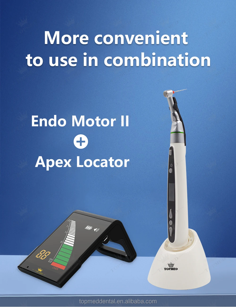 Dental Endo Motor With Mini Apex Locator Wireless Endodontic Treatment
