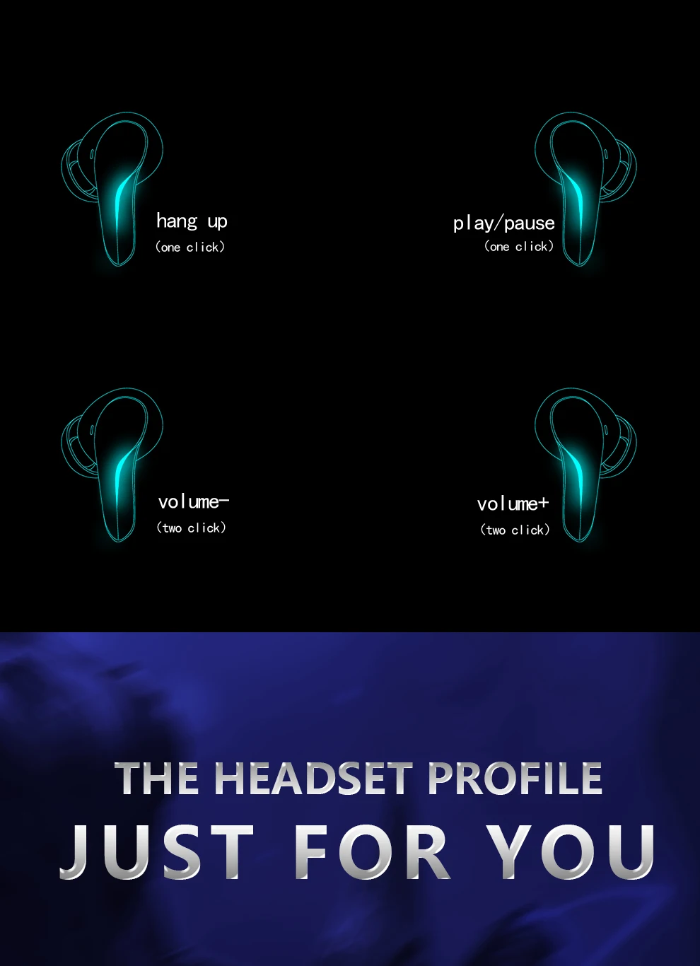 Hot Sales MD188 Gaming Headset Mini Low Latency TWS Noise Cancelling Game Music Earphones Headphones in Ear Earbuds - ANKUX.COM