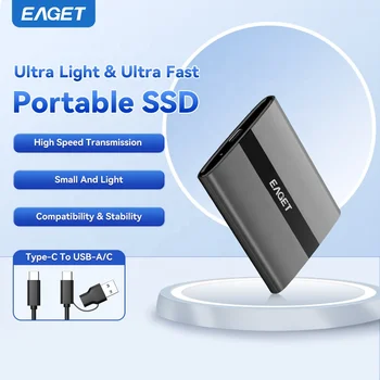 EAGET M8 1TB Portable SSD Hard Drive for Laptops – Compact