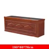 1.8-meter MDF with solid wood veneer tabletop with leather trim