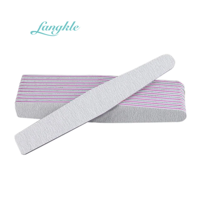 Wholesale Korean Nail Files Half Moon 100/180 Custom Nail Files Double