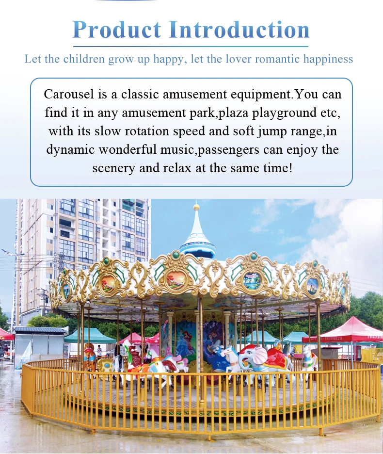 Fairground Attraction - Carousel Horse Fiberglass Rides