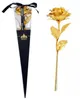 GOLD rose with black box