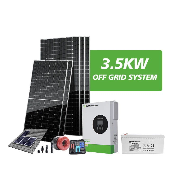 Complete Set Solar Pv Off Grid System 3kw 3.5kw Hybrid Inverter Mppt ...