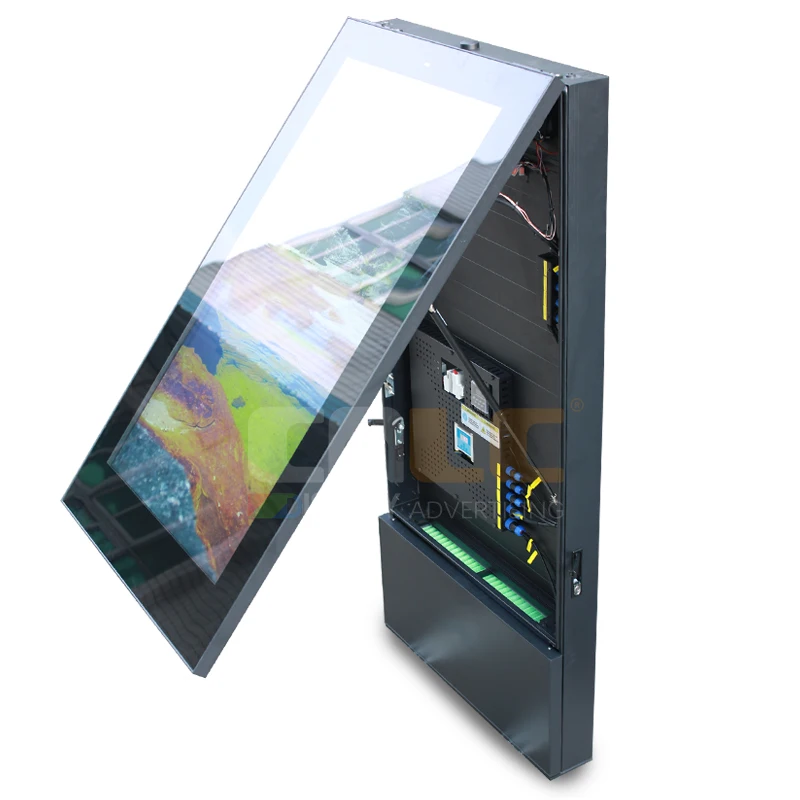 Interactive Outdoor LCD Kiosk with Aluminum Casing for Advertising Wayfinding Menu Boards
