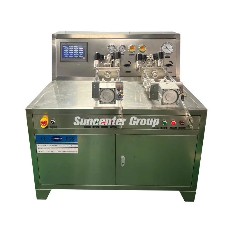 PLC Controlled Dual Station CO2 Filling Machine for 0.6L Sodastream Cylinder Electric High Pressure 500ml for Food Beverage