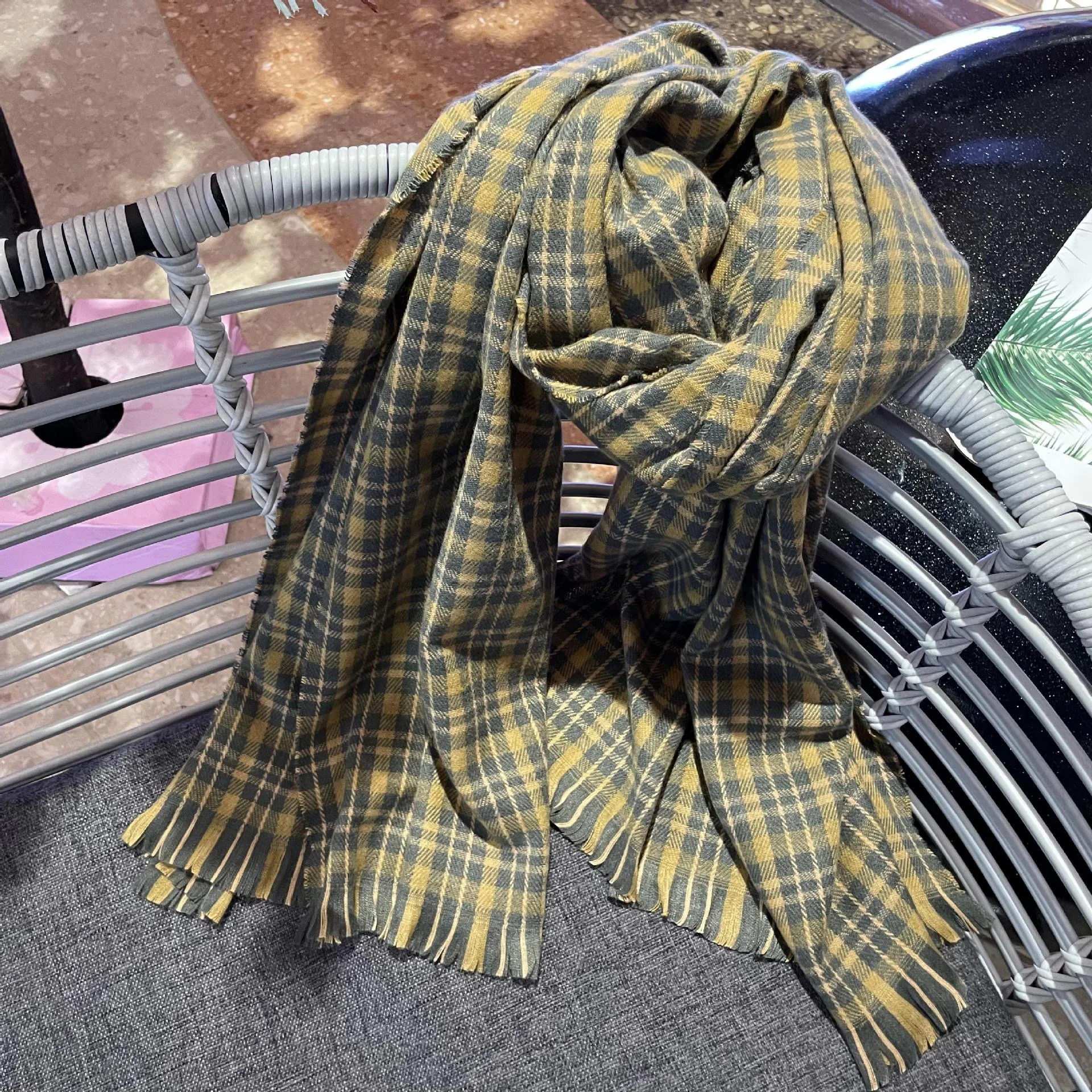 Korean style winter scarf all-match plaid scarves BE88079 