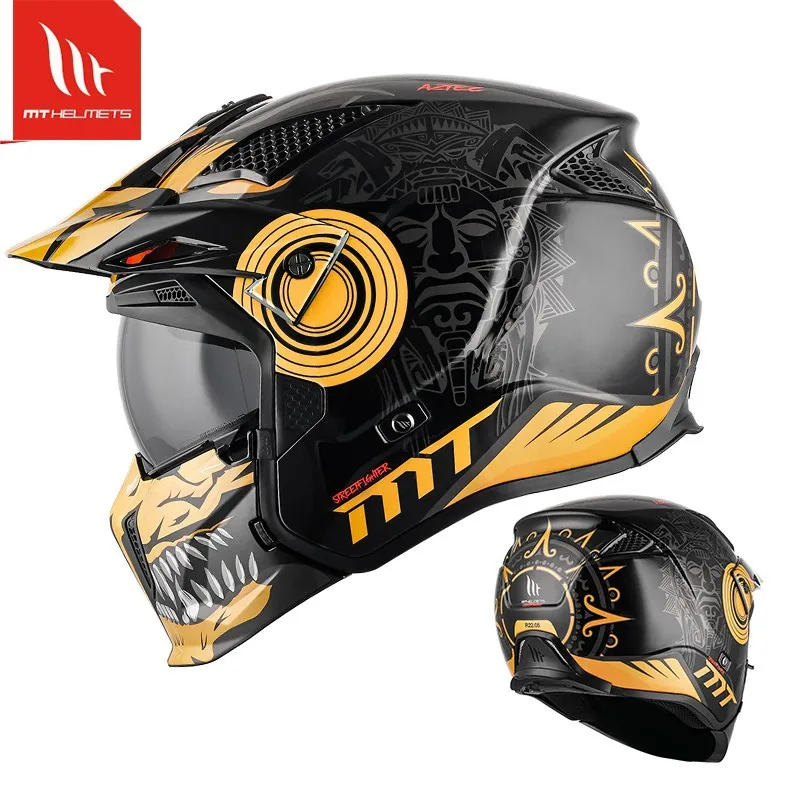 Factory Price Black Color Full Face Helmet DOT ECE Approved Mt