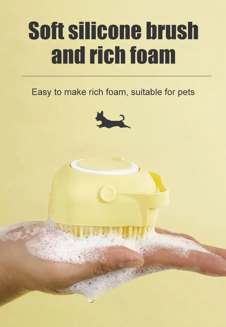 Grooming Cleaning Washing Dog Brush Pet Bathing Tool Dog Silicone Pet