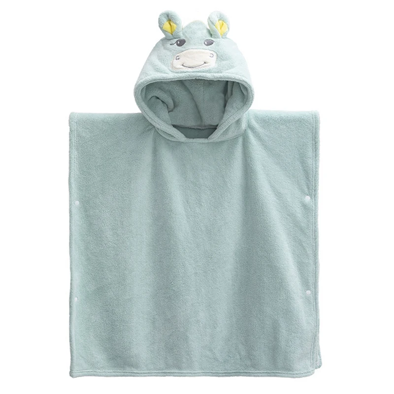 Children's Bath Towel Cape Absorbent Boys And Girls Bathrobe Winter