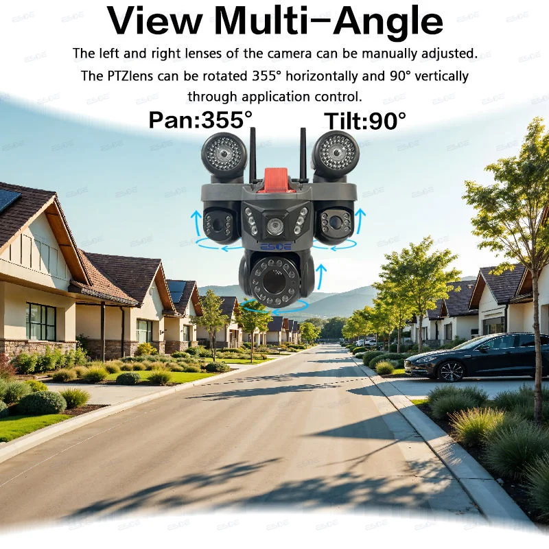 Two-way audio and built-in siren for active deterrence