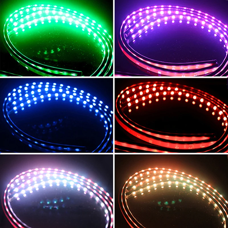 Dream Color Car Underbody Chasing Flow Rgb Led Strip Under Glow Neon ...