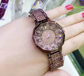 Swaymond Quartz Watch Diamond Jewel Ladies Rose Black Gold Watch Women  Watches Stainless Steel Clock Czech Big Large Dial| Alibaba.com