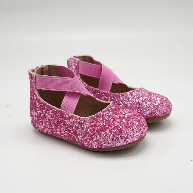 Girls Ballet Flats Baby Dance Party Girls Shoes Gold Bling Princess Shoes 3-12 years - Image 5