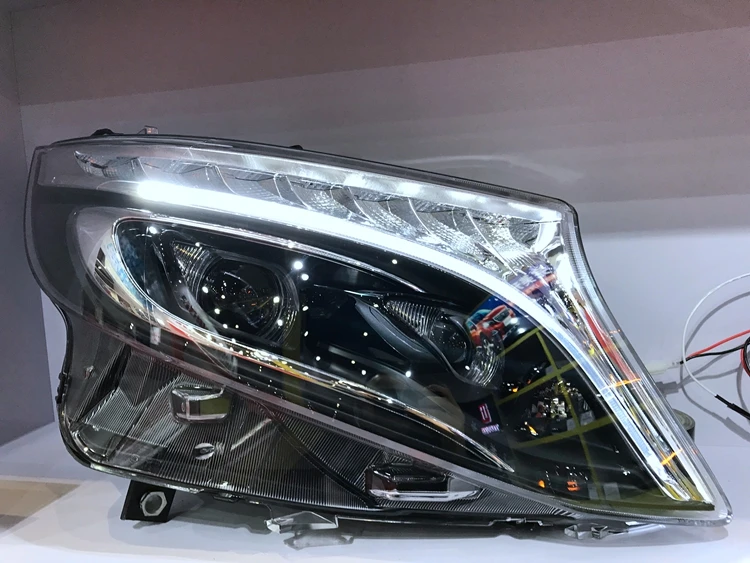 Emark Approved BiLED Projector Lens Headlight for 2014 W447 Vito