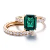 18K yellow gold lab gemstone ring
