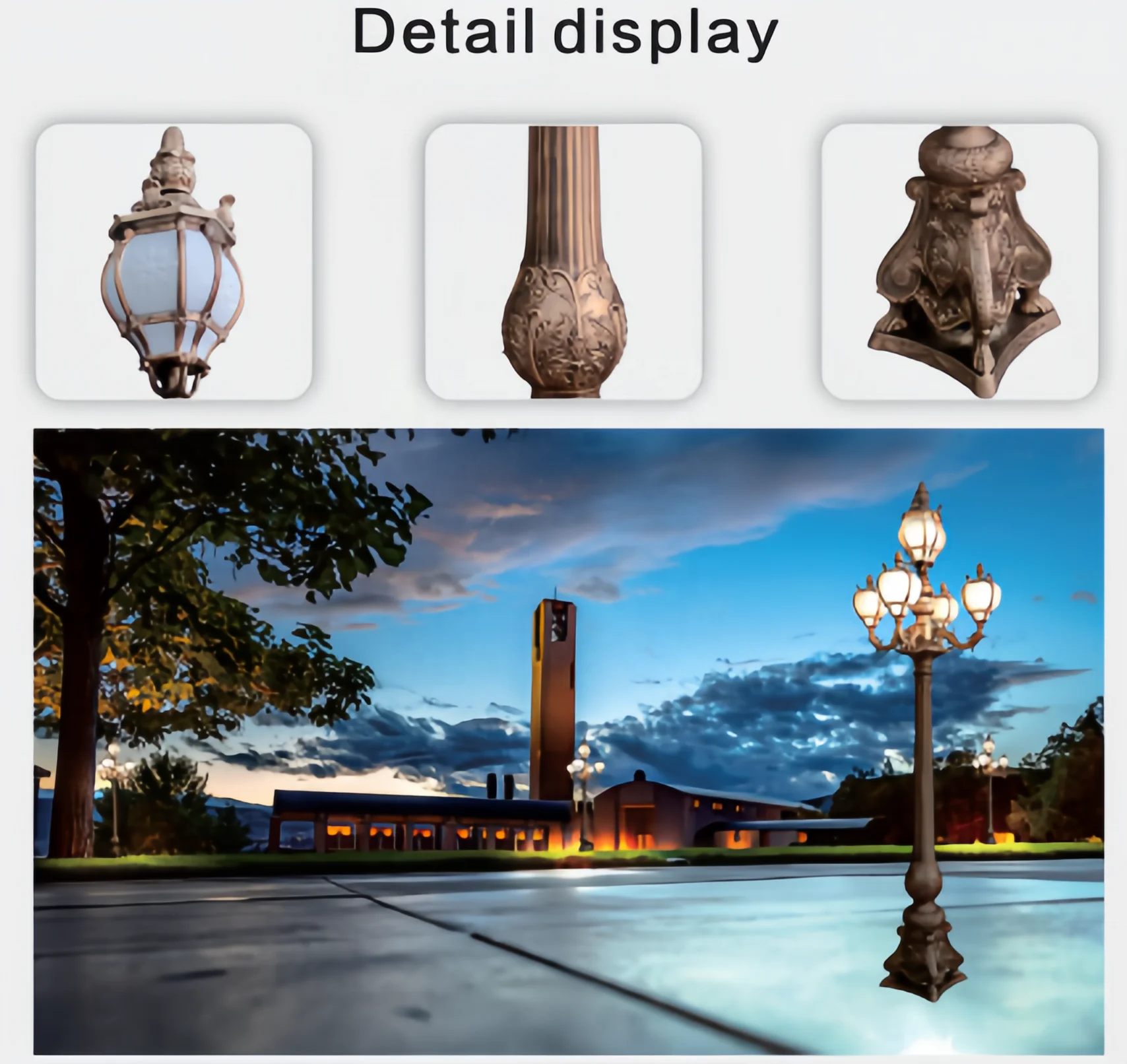 Большой уличный садовый фонарь в скандинавском стиле, аксессуары для украшения сада