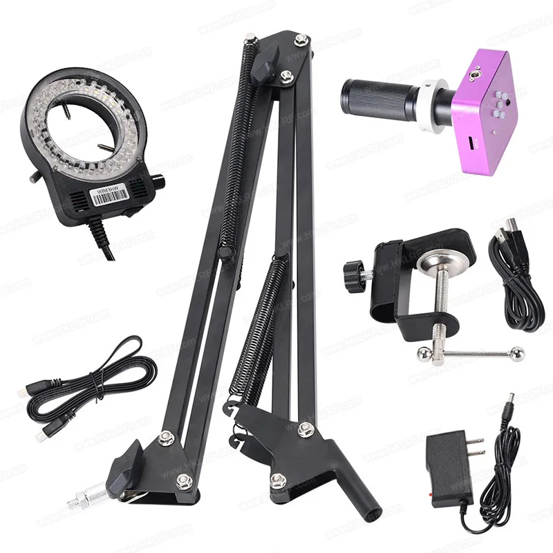 Промышленный видеомикроскоп 51MP 1080P 2K USB, камера 120x, зум-объектив для ремонта печатных плат, телефонов, материнских плат