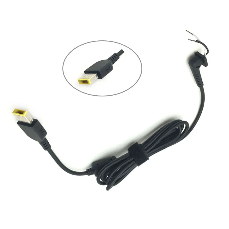 DC Tip Plug Connector Cord Laptop Power Cable USB for Lenovo IdeaPad Yoga Square Connector DC Cable