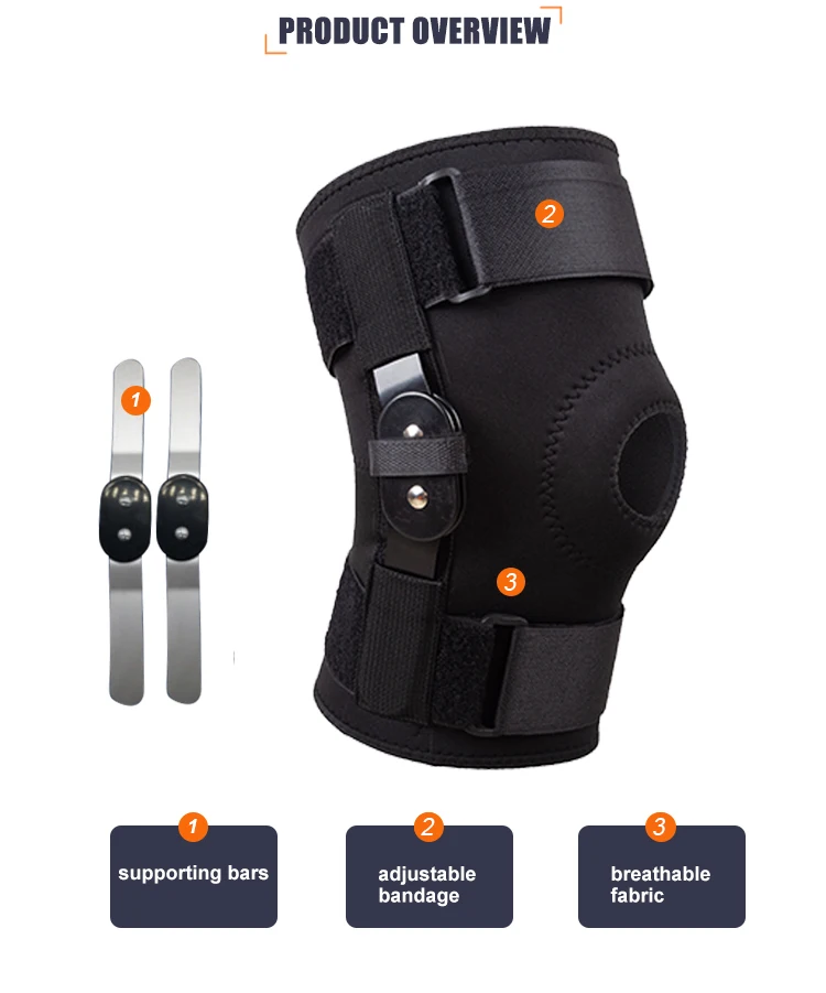 Neoprene Stable Support Of The Hinge Knee Brace Open Patella