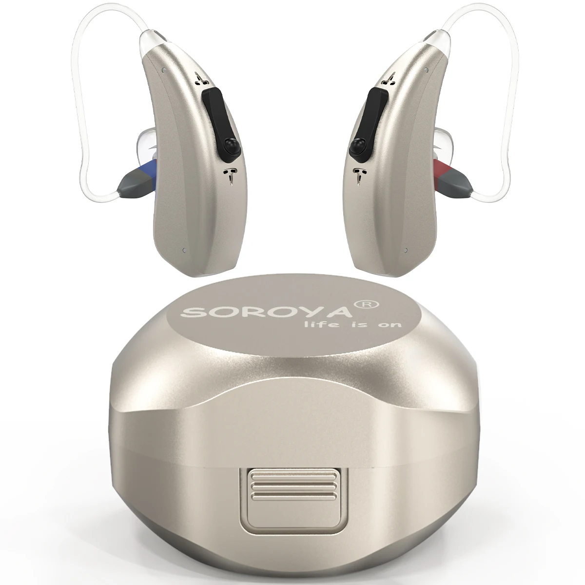 Soroya Low Cost Pocket Ric Hearing Aid Receiver Rechargeable Deaf Aid