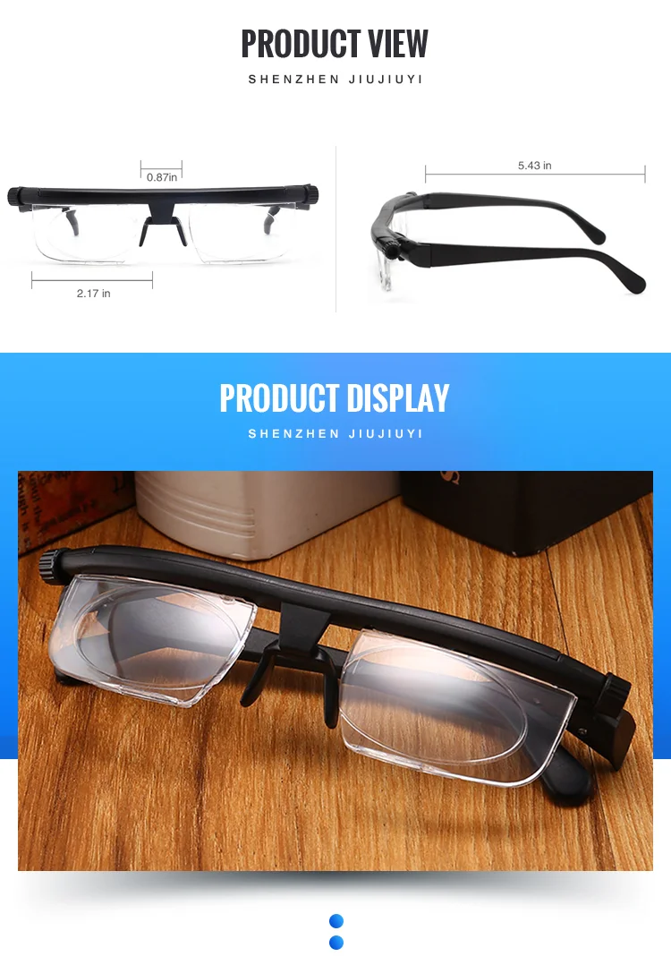 99yi Adjustable Focuadjustable Focus Eyeglasses -6d To+3d Fold Diopters ...