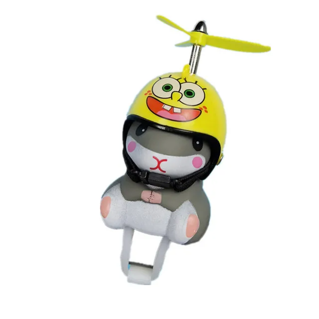 Забавный Милый мультяшный детский велосипед в форме маленькой морской свинки с защитным шлемом для детей велосипедные фонари Колокольчик