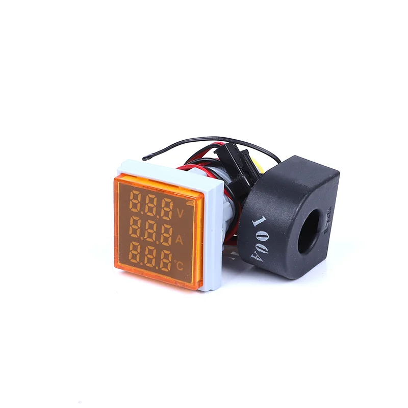 DC 4-100V LED Digital Display Round Two-wire Voltmeter DC Reverse Connection Protection Led Display Digital Voltmeter