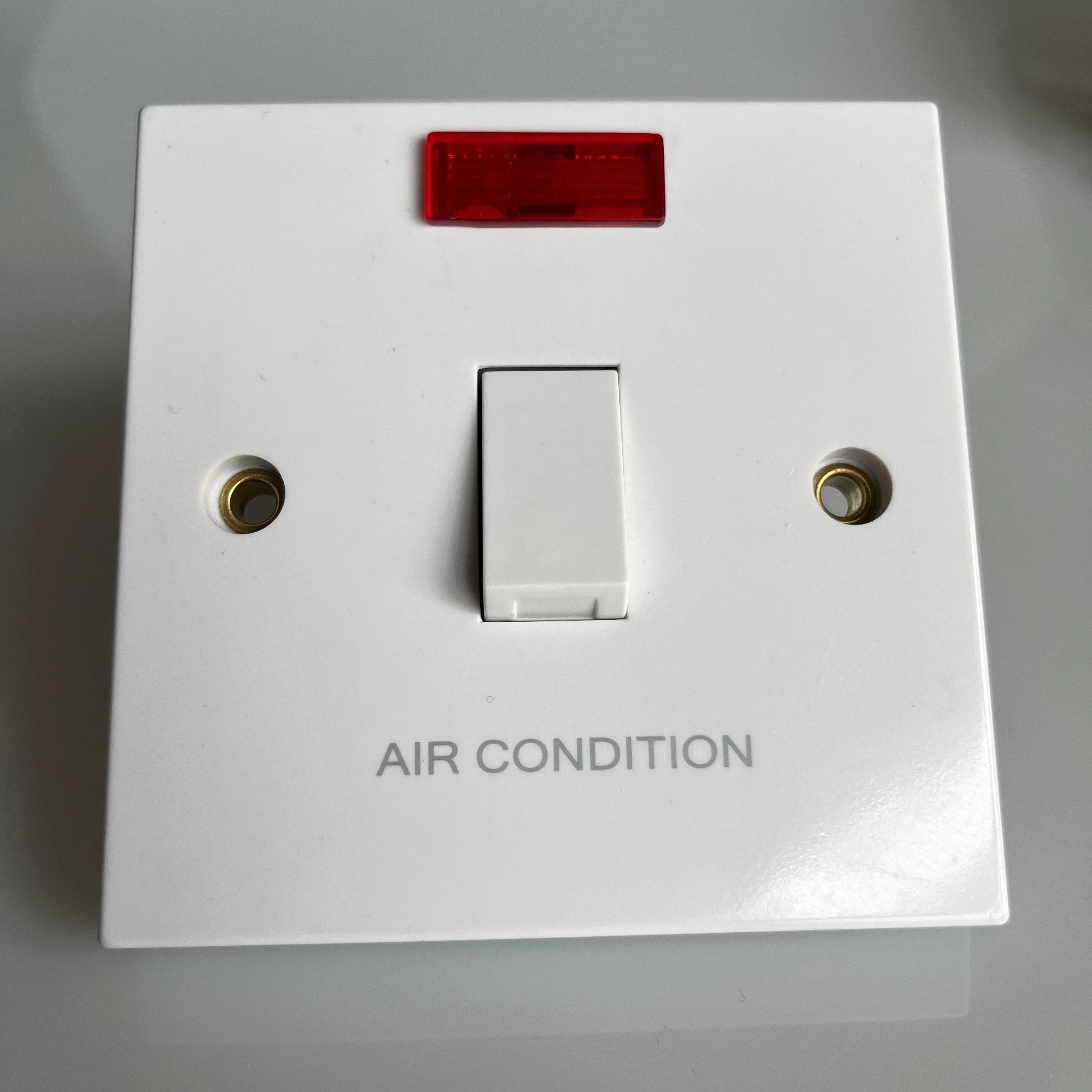 Hot Sale Air Conditioner Switch with Neon Outlet Socket Three Pin with Indicator Socket Electrical Changeover Wall Switch