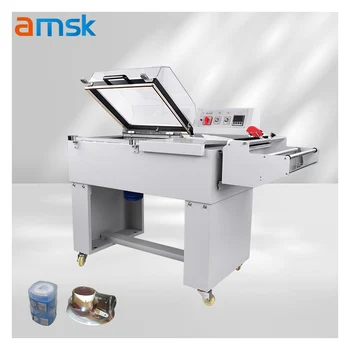 FM-5540 semi-automatic heat shrink packaging machine, jewelry beverage POF film, heat shrink film cutting and sealing