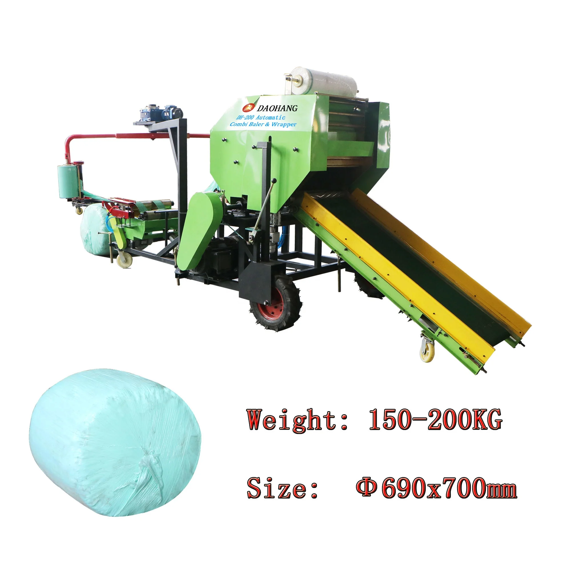 Pine straw baler