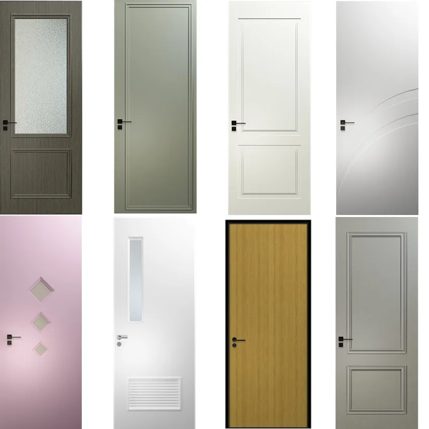 Modern Design Wpc Doors Waterproof Material Interior Door