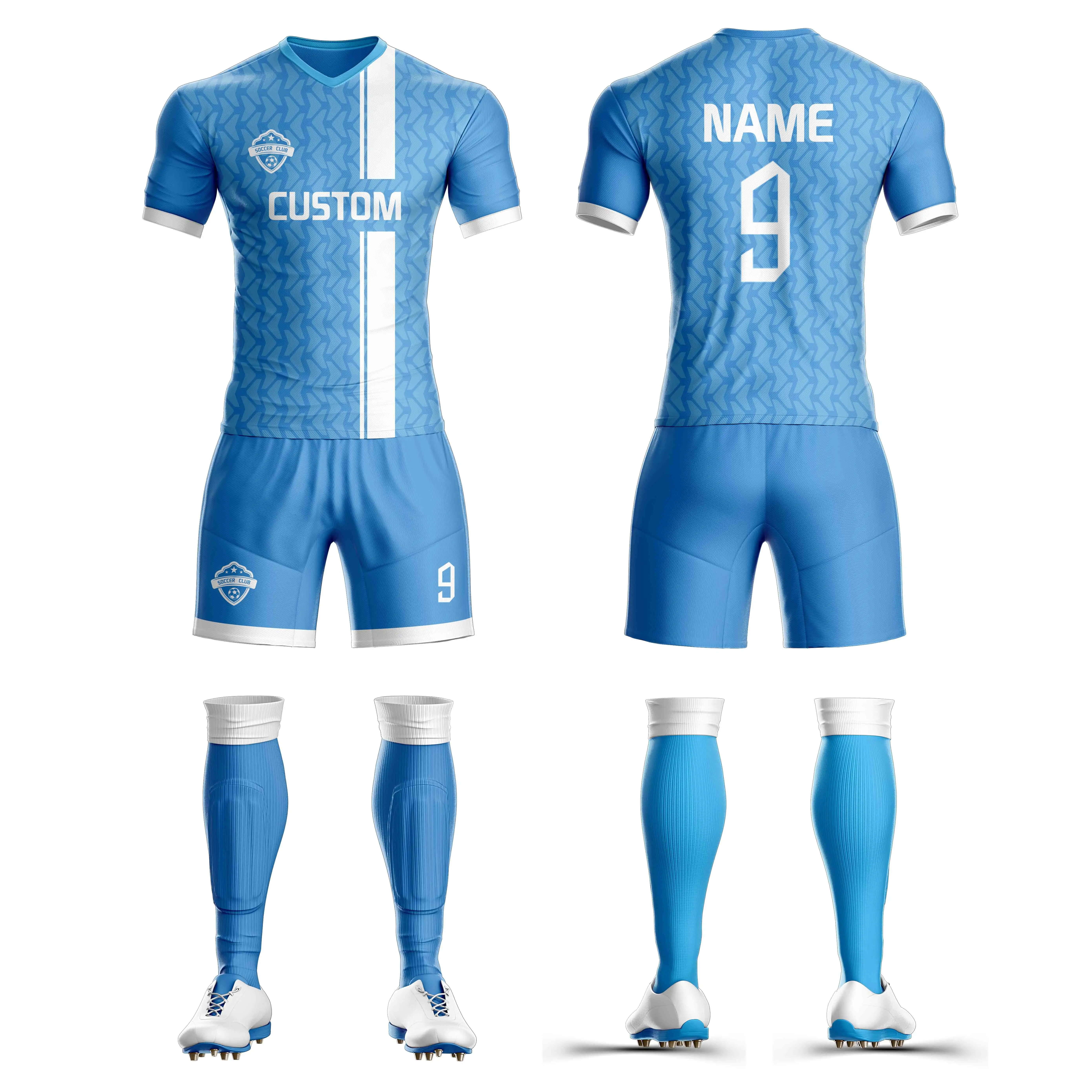 Source Football uniform set wholesale custom soccer jersey set fully  sublimation soccerkit with custom …