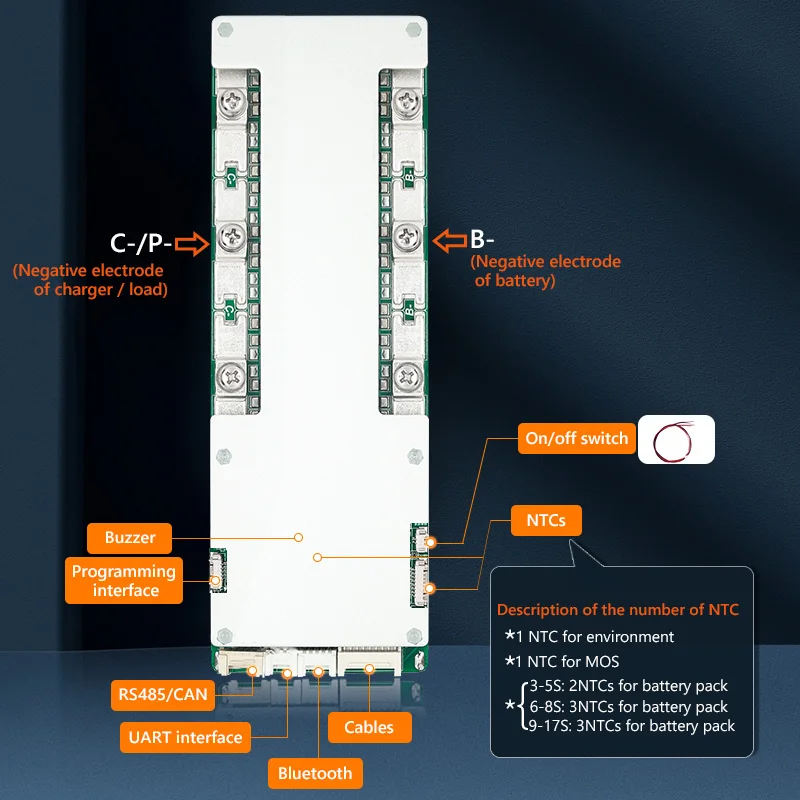 TDT BMS PC APP Communicate Smart BMS 4S 6S 7S 8S 10S 12S 13S 14S 15S 16S 17S 12V 24V 36V 48V 60V LFP NMC BMS