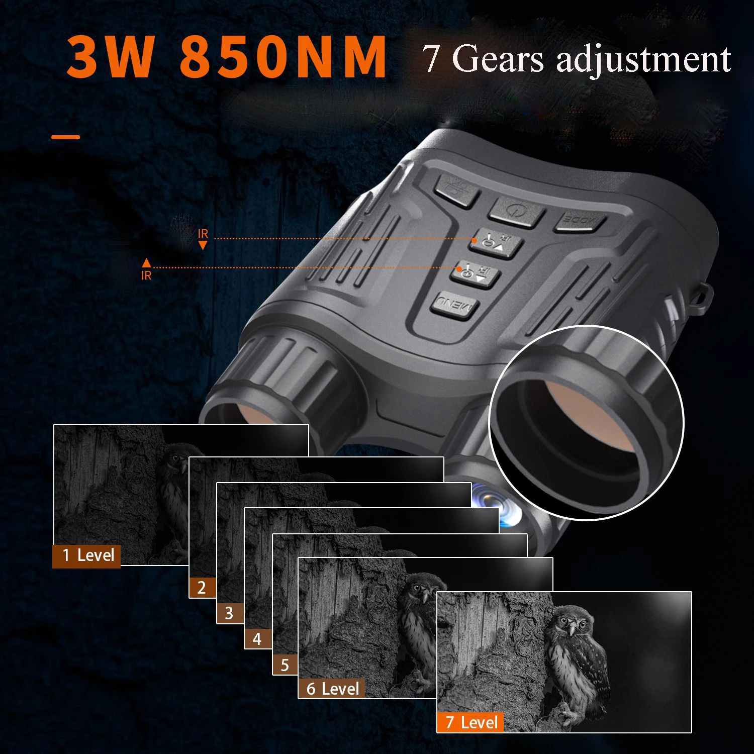 Manual Focusing Digital Hunting Binoculars