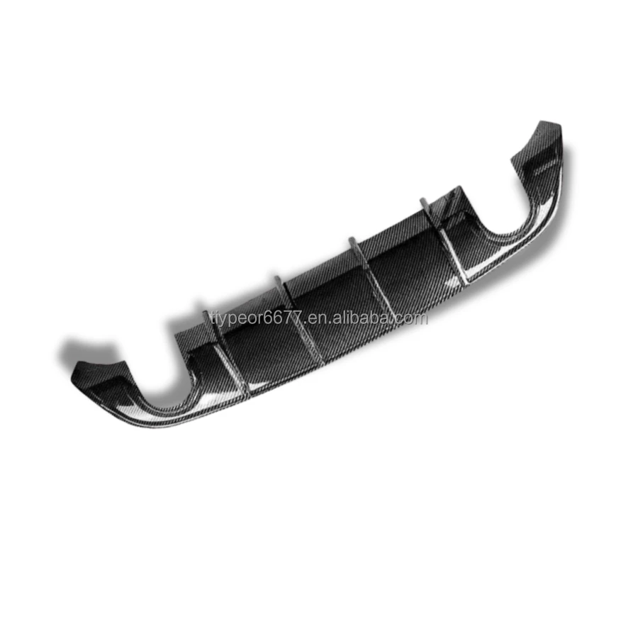 product rear diffuser splitter for dodge charger srt 2015   2022 rear bumper glossy black diffuser lip pp valance shark fin muscle car-4