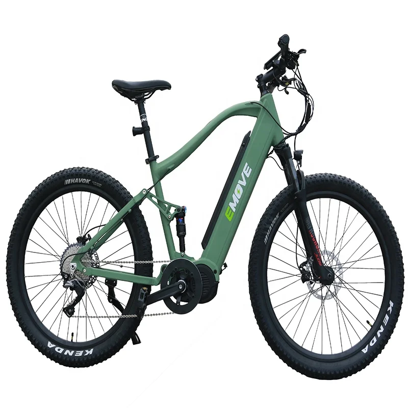 2022 New Design 27.5inch Mid Motor Full Suspension 500w Ebike Cheap Electric Bicycle Electric Mountain Bike Electric MTB
