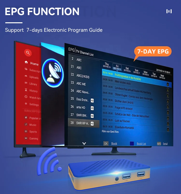 China Supplier Mini Dvbs2 Set Top Box Usb Wifi 1080p Hd Satellite