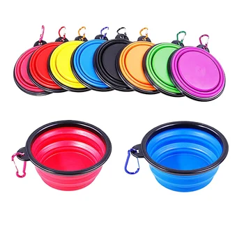 Collapsible Dog Bowls for Travel- Dog Portable Water Bowl for Dogs Cats Pet Foldable Feeding Watering Dish for Traveling