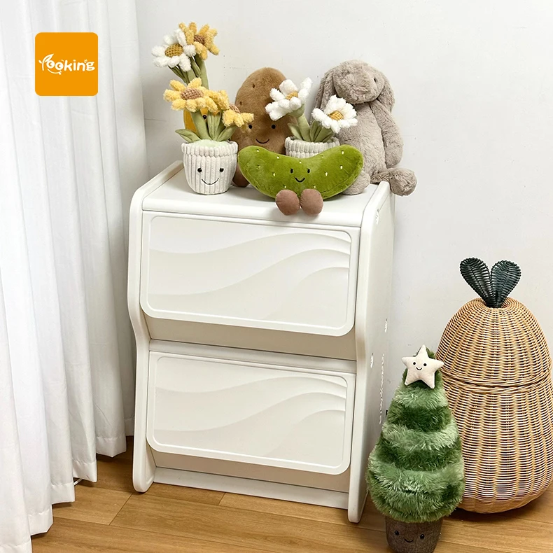 Safety Baby Cabinets Toys Cupboard Kids Toy Organizer Shelf Plastic Storage Cabinet