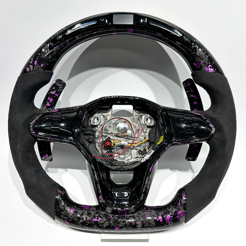 Carbon Fiber Steering Wheel for VW Golf MK8 GTI / R