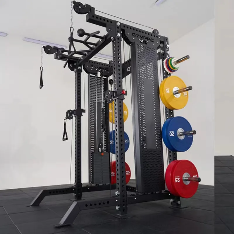 LDH тренажер для фитнеса, бодибилдинга, тренажерного зала, оборудование для фитнеса, Спортивная Многофункциональная тренажер Смит для тренировок, силовой стеллаж