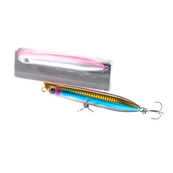 Cheery Hunter 130mm 30g Top Water Dog Walking Hard Bait Popper ABS Material Artificial Fishing Lure for Marlin in River Stream – Popper – view 4