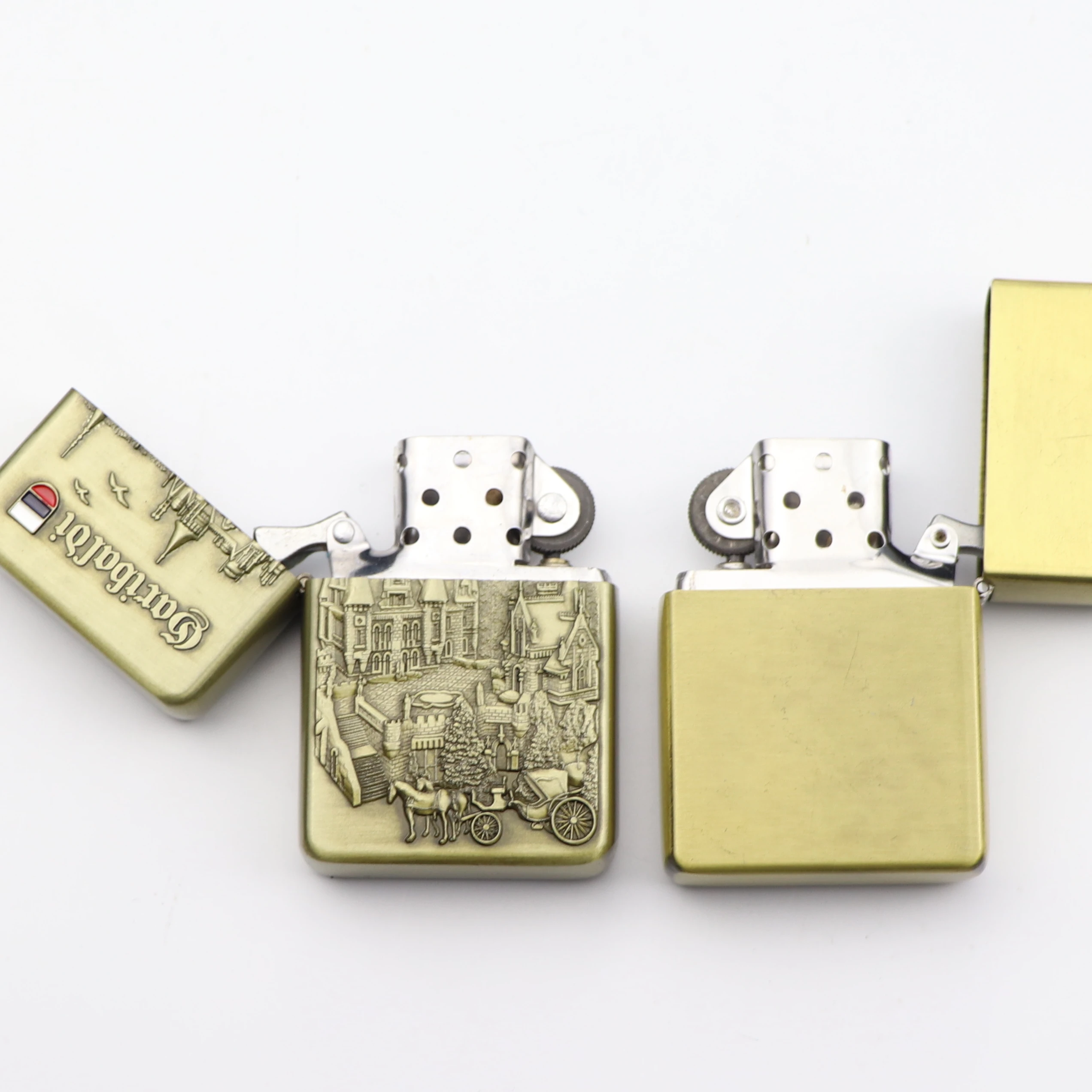 souvenir cigarette Russia Souvenirs Brass Cigarette Lighters Smoking Accessories Custom Logo  Metal Lighters
