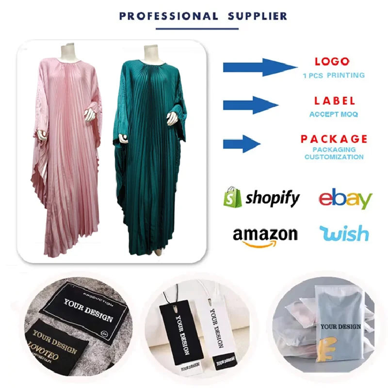 Clothing Wish Shopping Femme Robe MQ106 Trendy Traditional Muslim