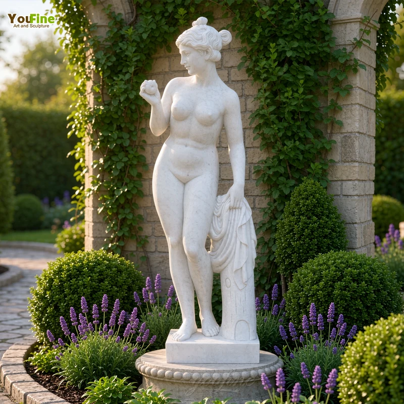 Garten-außenbereich Lebensgroße Weiße Marmor-venus-statue Klassischer Stil Handgeschnitzte Weibliche Figur Skulptur Villa-gut-hotel-dekoration