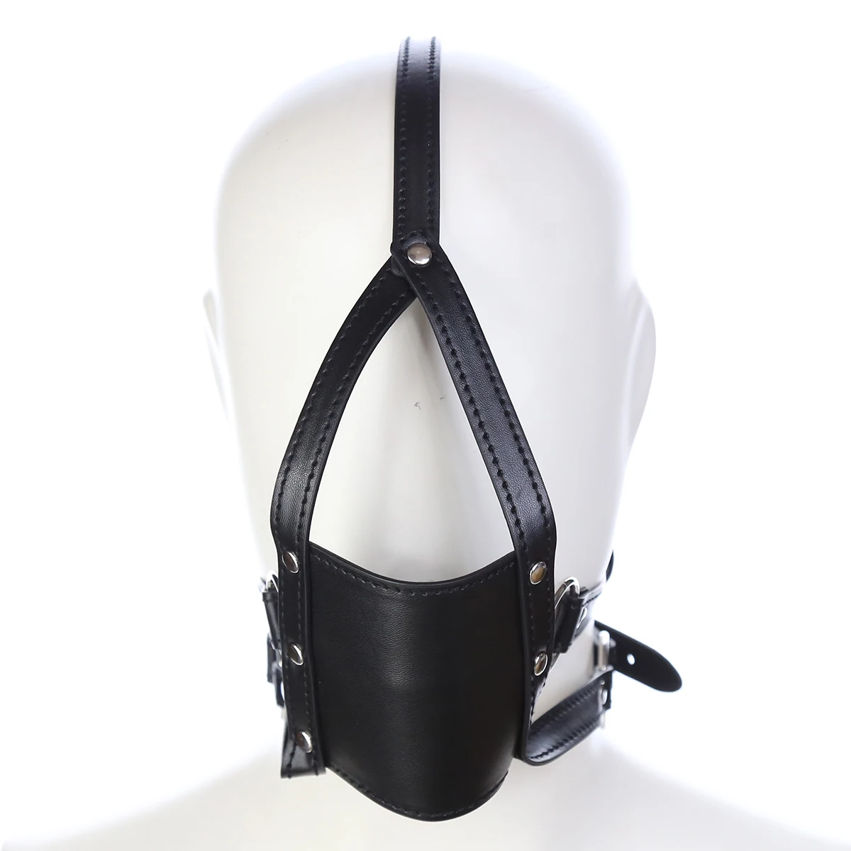 PU Leather Half Mask With Oral Fixation Stuffed BDSM Adult Game Open Mouth  Gag Ball Head Harness Sex Toys For Woman| Alibaba.com